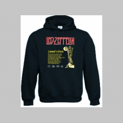 Led Zeppelin, mikina s kapucou, čierna 80%bavlna, 20%polyester  